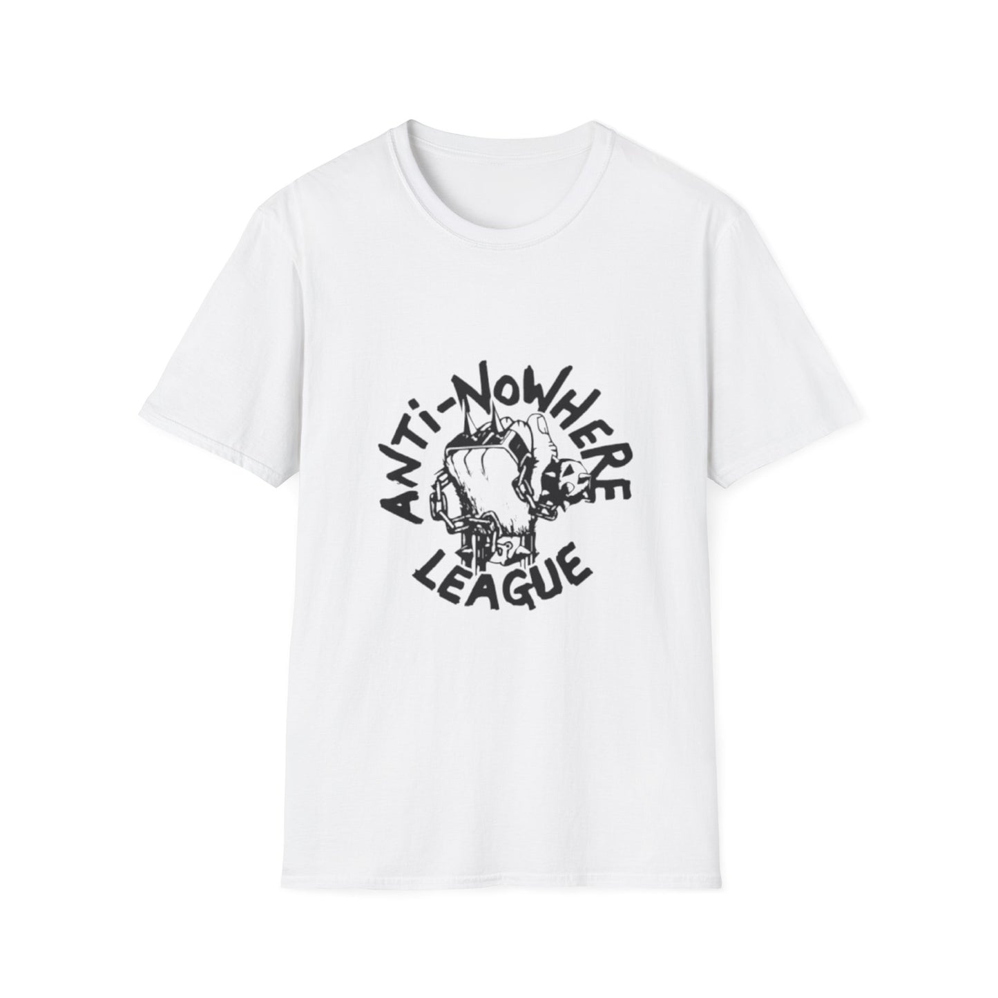 Anti-Nowhere League T-Shirt White Printify T-Shirt Rhythm & Drip Apparel