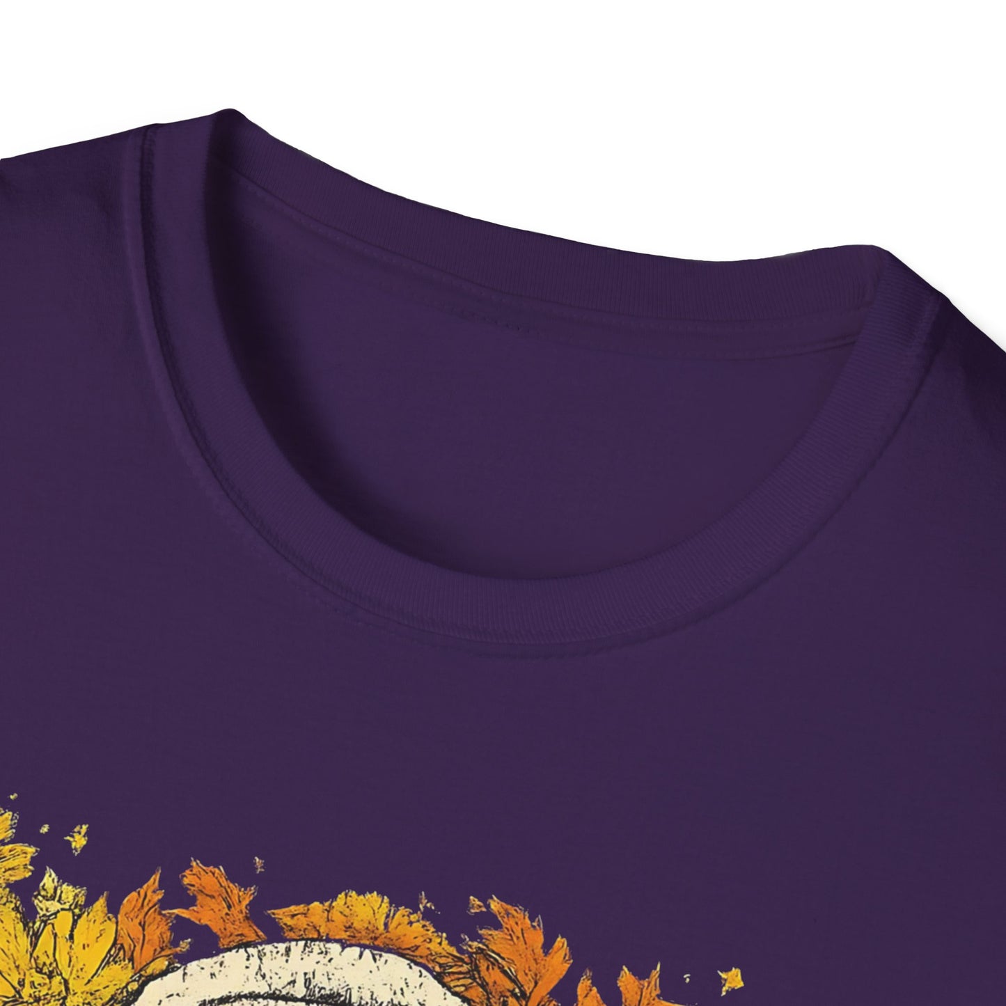 Happy Fall Smile T-Shirt, Unisex Softstyle Tee, Fall Fashion, Cute Graphic Shirt, Perfect for Autumn, Gifts for Her Printify T-Shirt Rhythm & Drip Apparel
