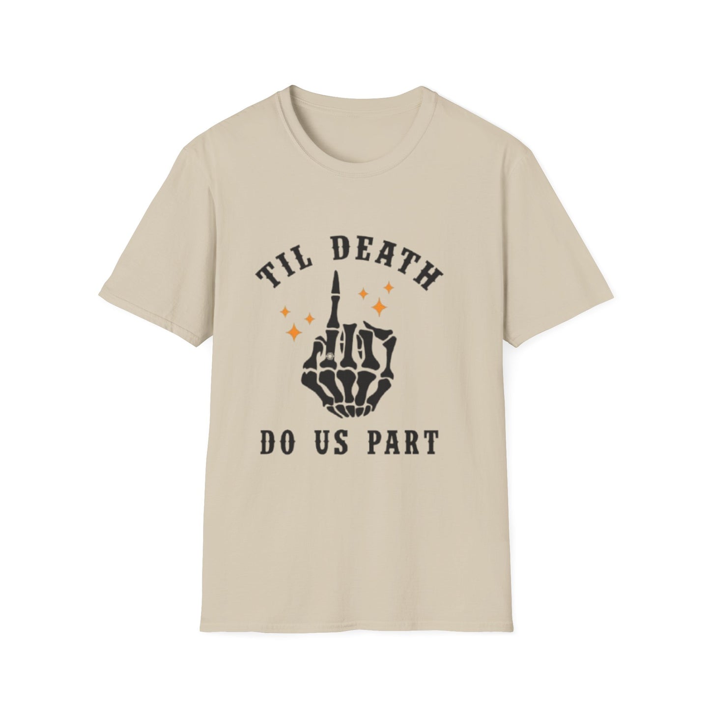 Till Death Do Us Part Unisex Softstyle T-Shirt - Fun Gothic Graphic Tee