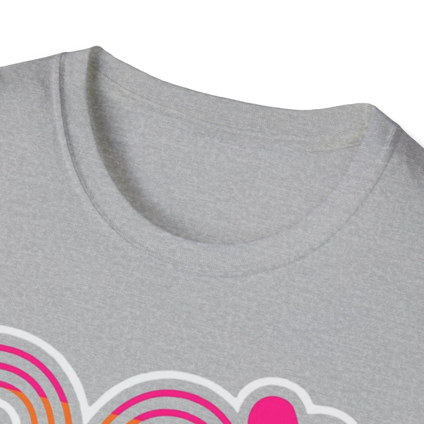 80s Retro 80's Girl Rainbow T-Shirt Printify T-Shirt Rhythm & Drip Apparel