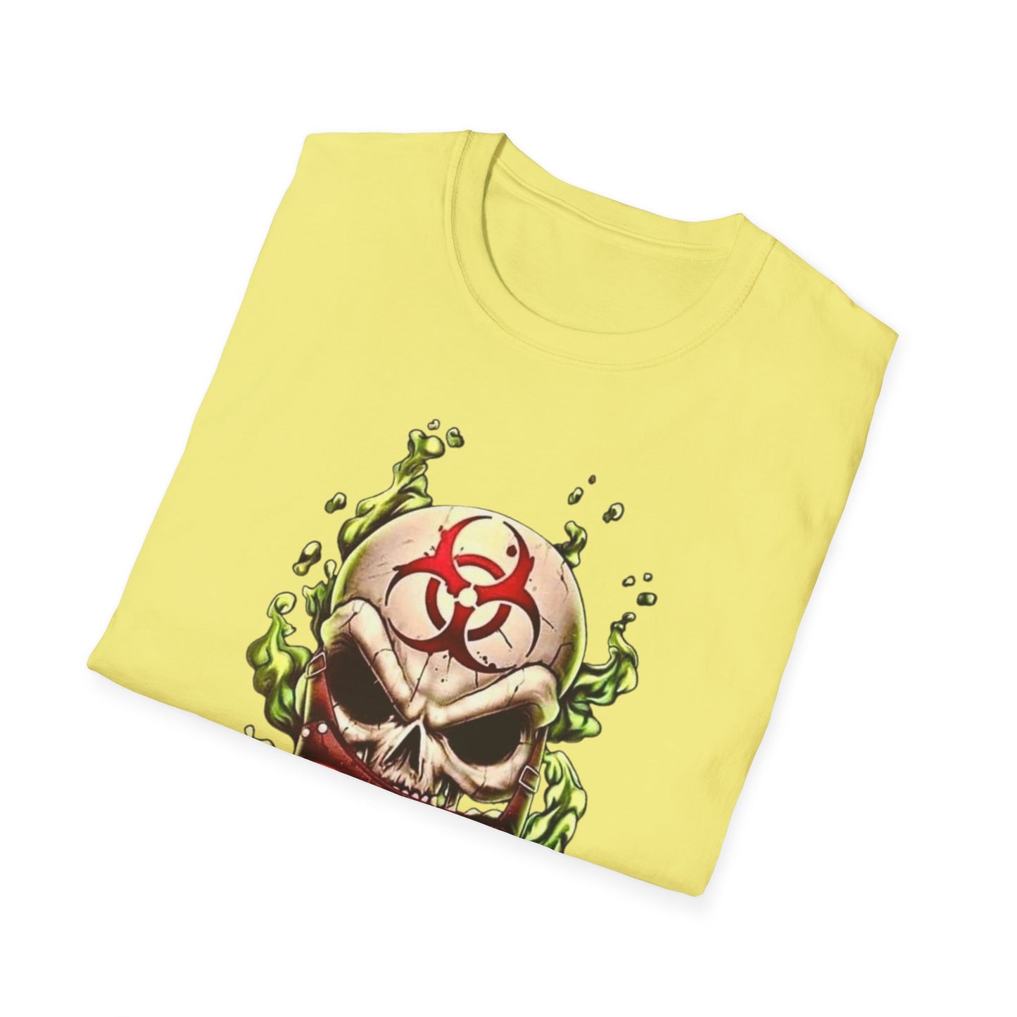 Biohazard Skull Unisex T-Shirt Printify T-Shirt Rhythm & Drip Apparel