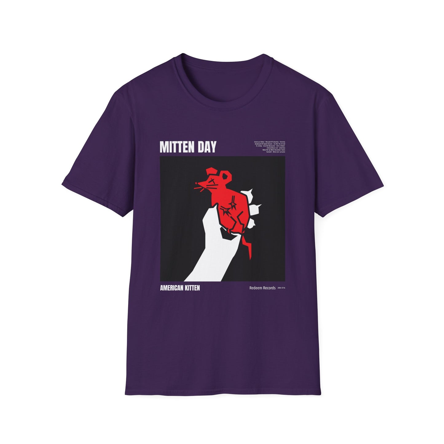 Music- Mitten Day T-Shirt Purple Printify T-Shirt Rhythm & Drip Apparel