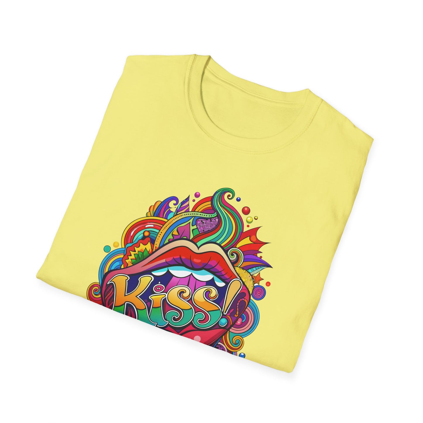 Vibrant Kiss Graphic T-Shirt Printify T-Shirt Rhythm & Drip Apparel