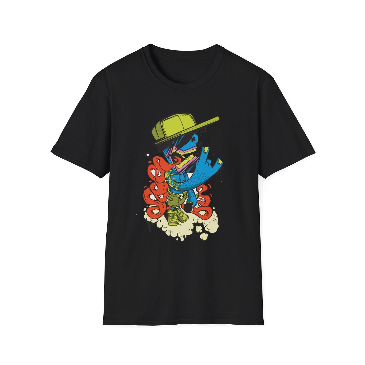 Cartoon Homie T-Shirt Black Printify T-Shirt Rhythm & Drip Apparel