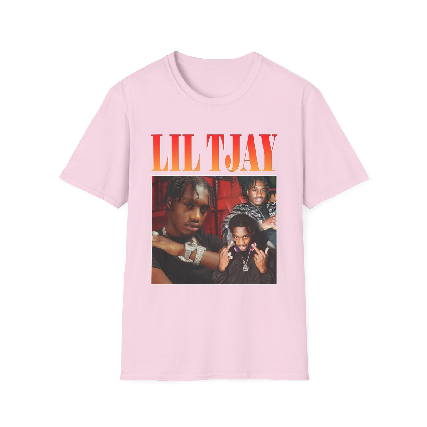 Lil Tjay Unisex Softstyle T-Shirt - Retro Graphic Tee for Music Fans - Rhythm & Drip