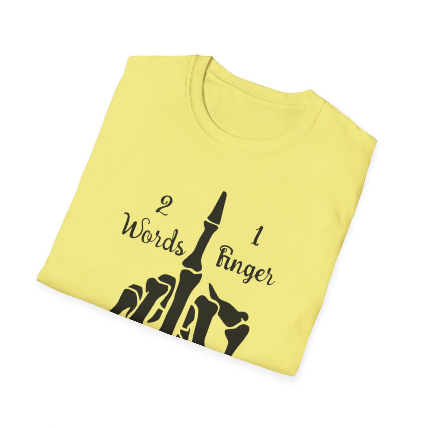 2 Words 1 Finger Printify T-Shirt Rhythm & Drip Apparel