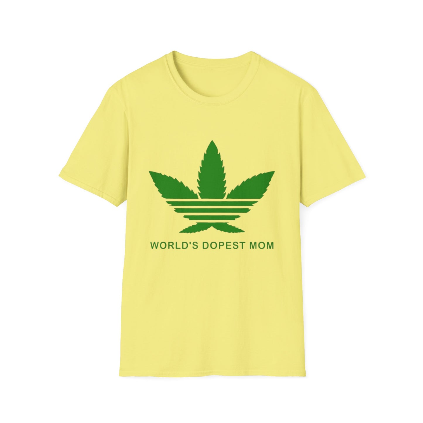 World's Dopest Mom T-Shirt Cornsilk Printify T-Shirt Rhythm & Drip Apparel