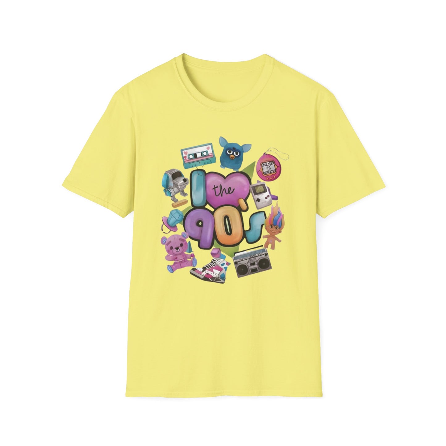 90s I Love the 90s Graphic Tee Cornsilk Printify T-Shirt Rhythm & Drip Apparel