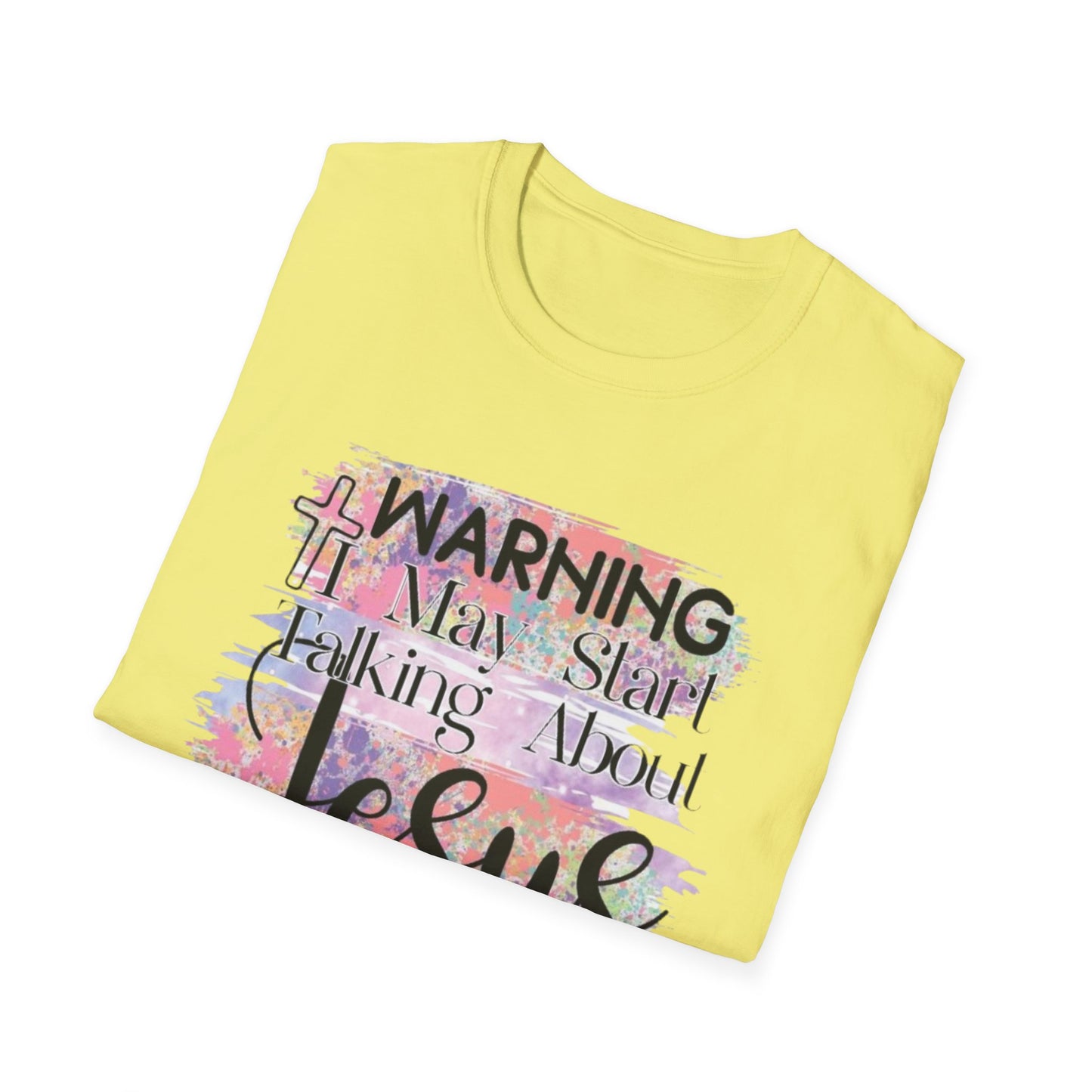 Warning Jesus T-Shirt, Printify T-Shirt Rhythm & Drip Apparel