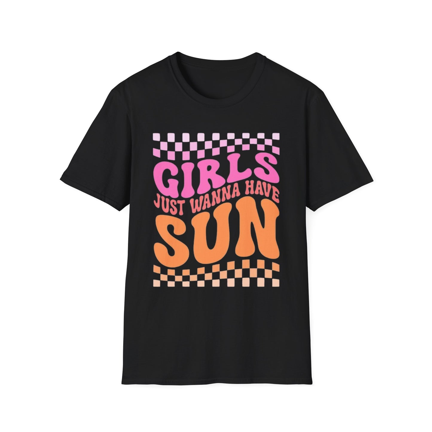 Girls Just Wanna Have Sun Unisex T-Shirt - Softstyle Summer Vibes Tee