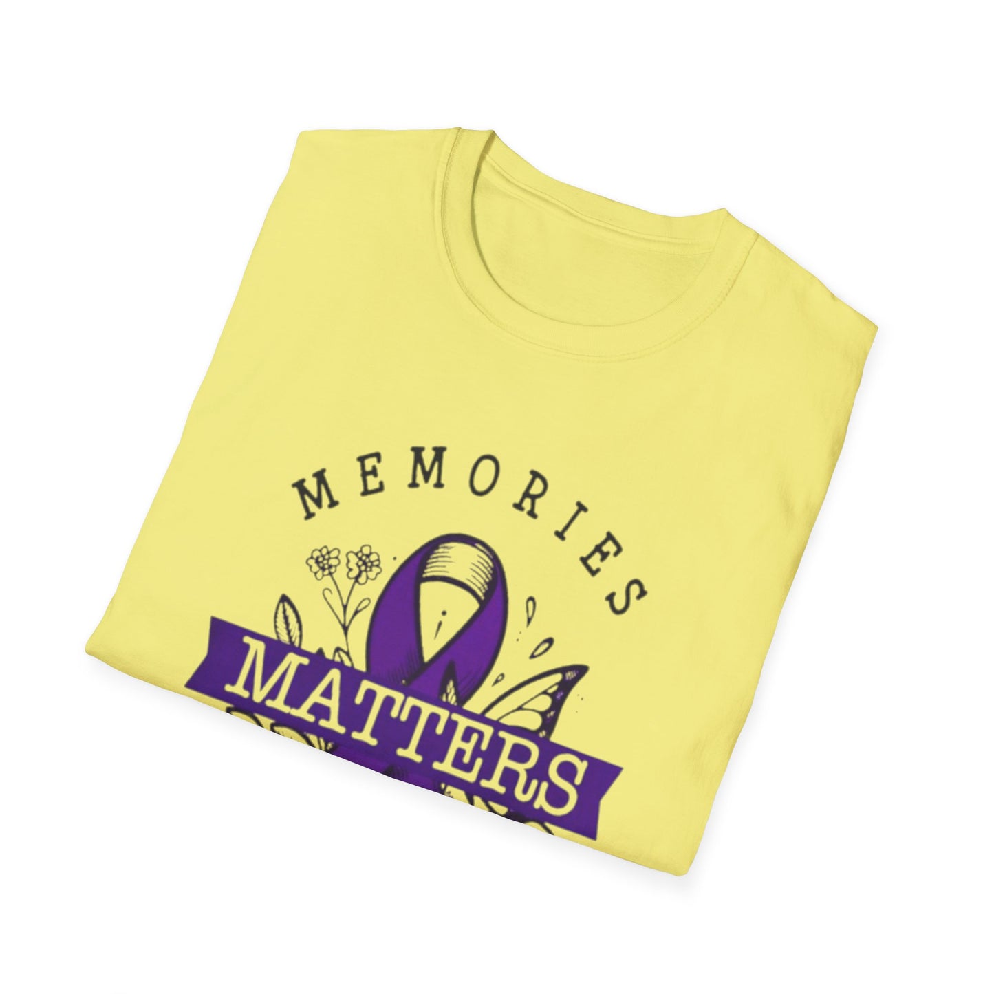 Alzheimer Awareness- Memories Matter Unisex T-Shirt Printify T-Shirt Rhythm & Drip Apparel