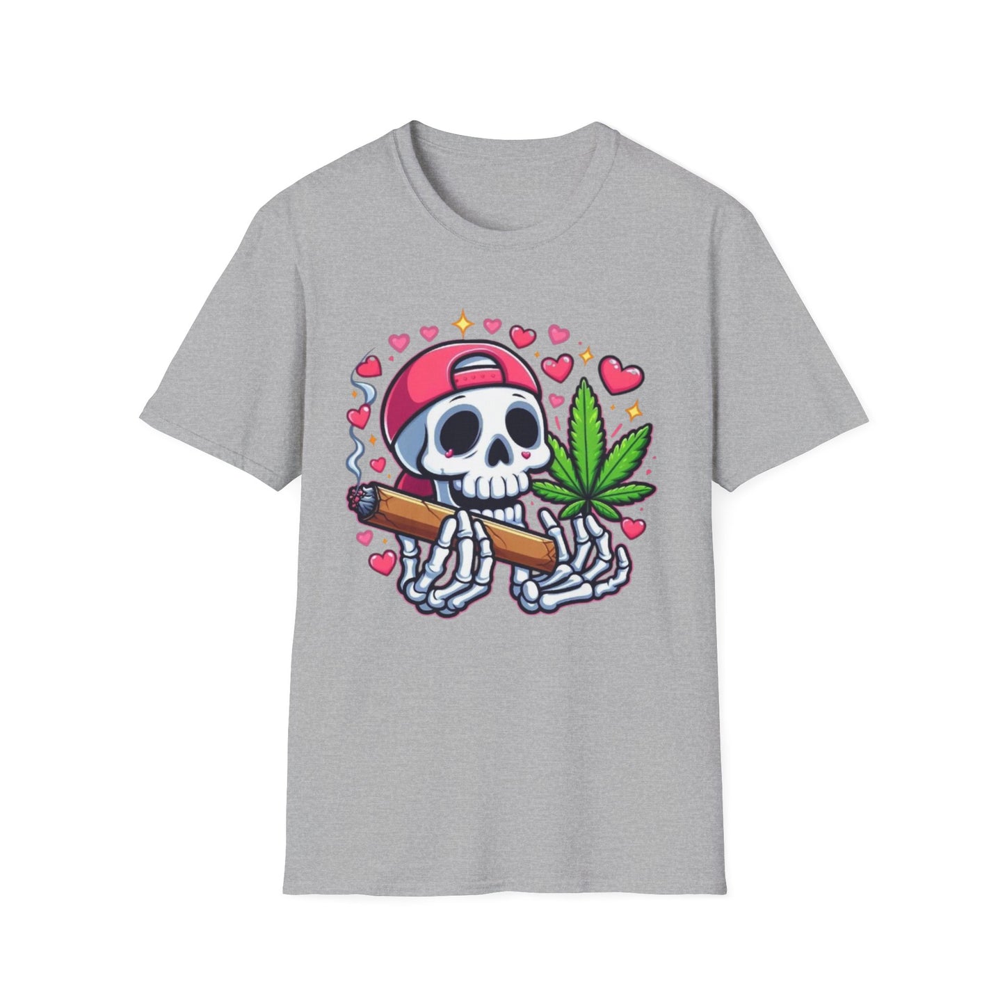 420 Skeleton T-Shirt Sport Grey Printify T-Shirt Rhythm & Drip Apparel
