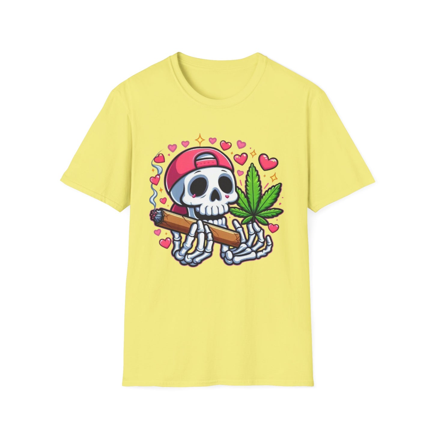 420 Skeleton T-Shirt Cornsilk Printify T-Shirt Rhythm & Drip Apparel