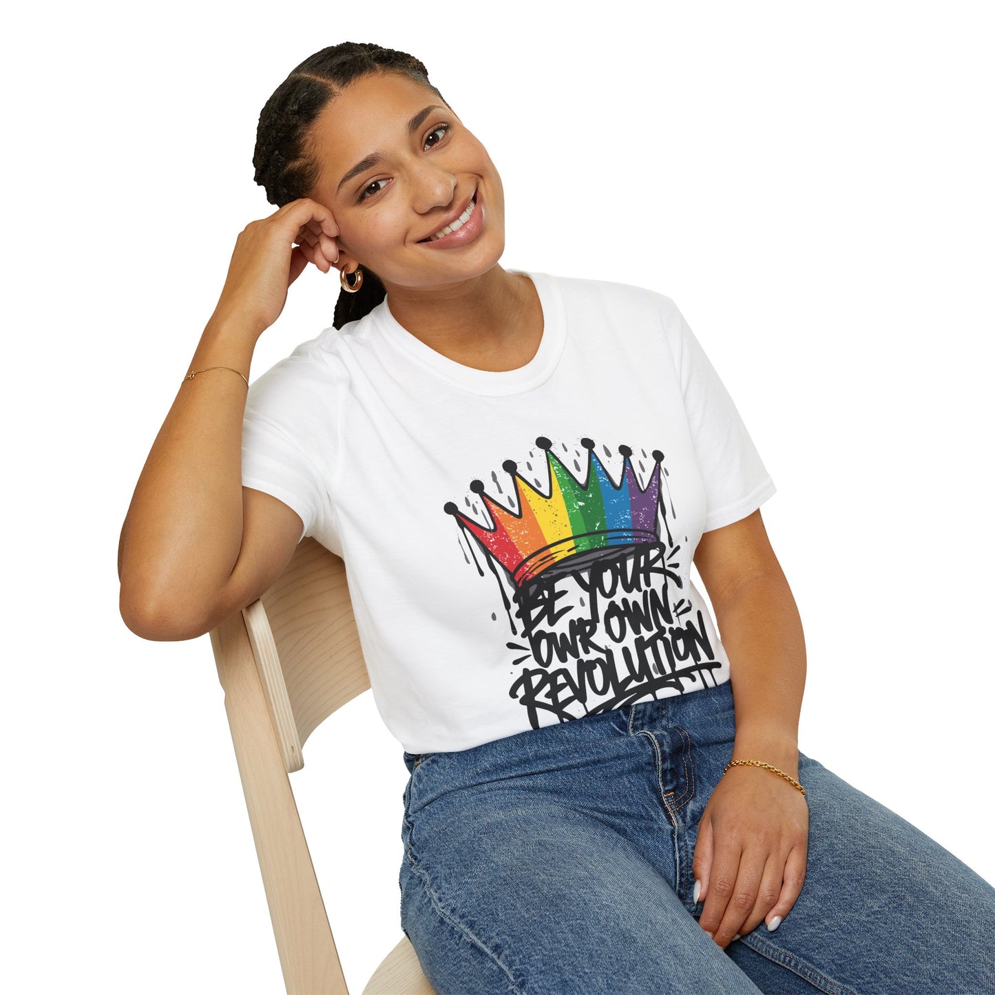 Be Your Own Revolution LGTBQ T-Shirt Printify T-Shirt Rhythm & Drip Apparel