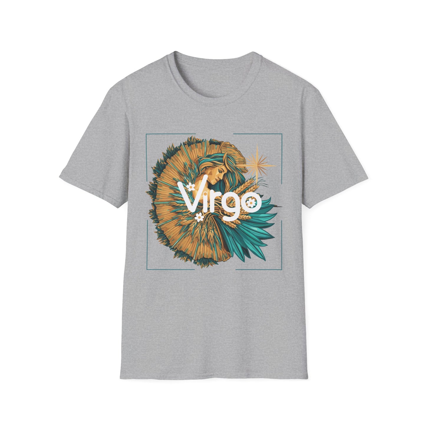 Virgo Zodiac T-Shirt Sport Grey Printify T-Shirt Rhythm & Drip Apparel