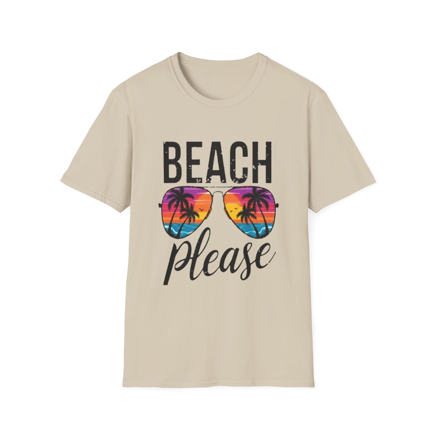 Summer- Beach Please Unisex T-Shirt Sand Printify T-Shirt Rhythm & Drip Apparel