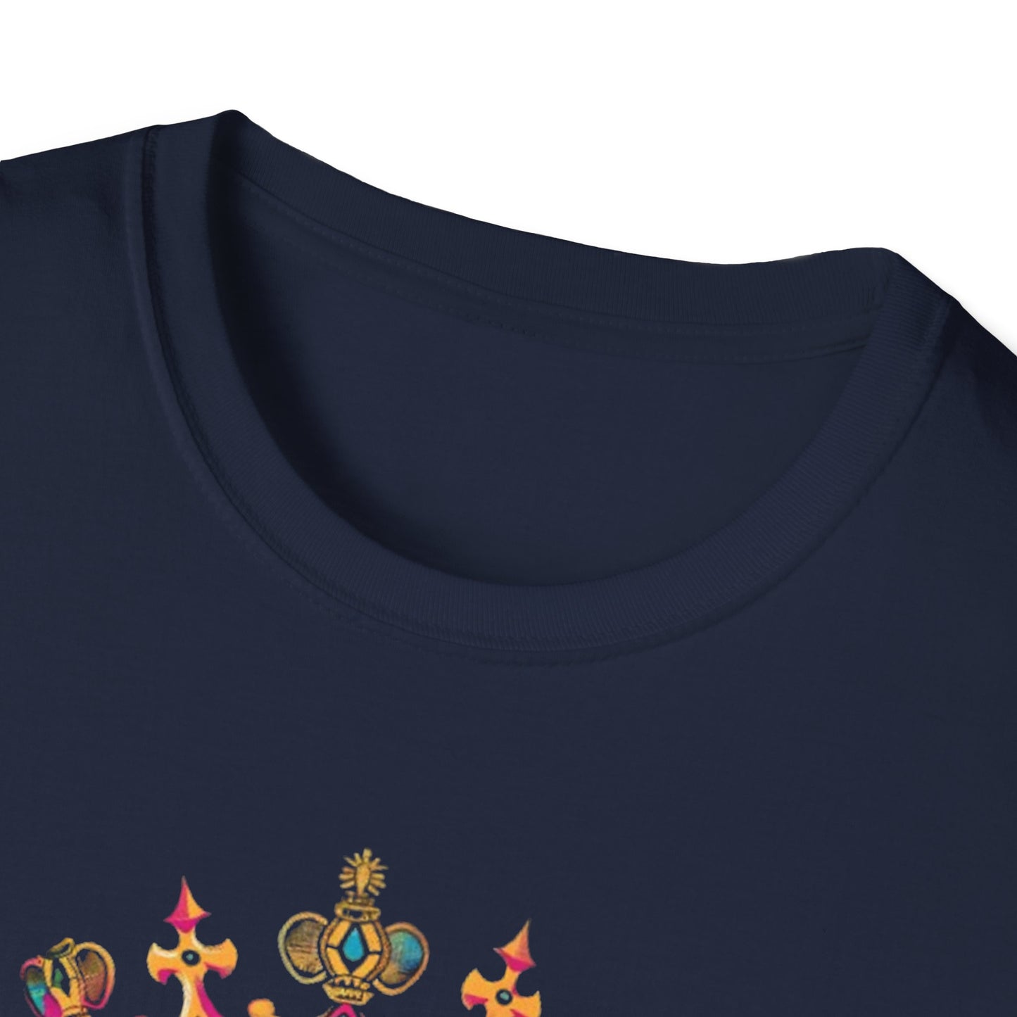Vibrant Skull Crown T-Shirt Printify T-Shirt Rhythm & Drip Apparel