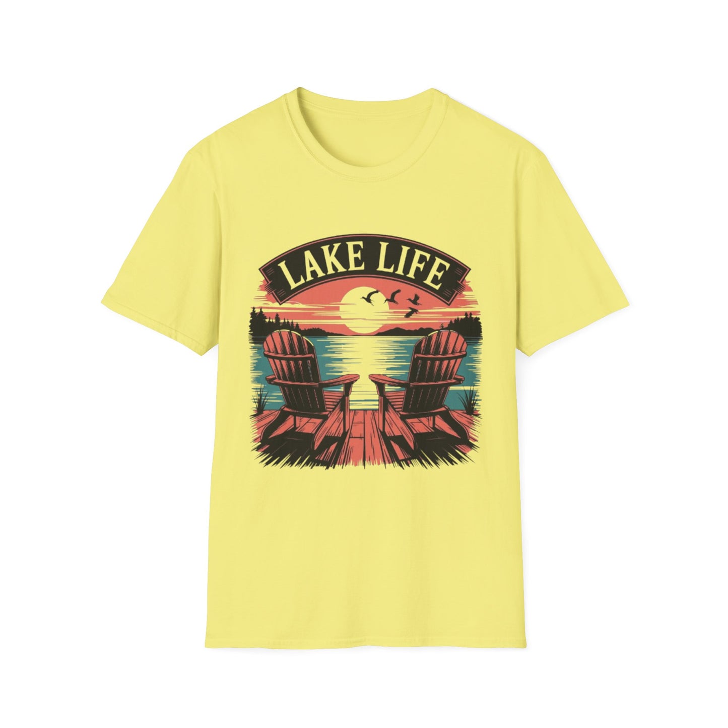 Summer- Lake Life T-Shirt Cornsilk Printify T-Shirt Rhythm & Drip Apparel