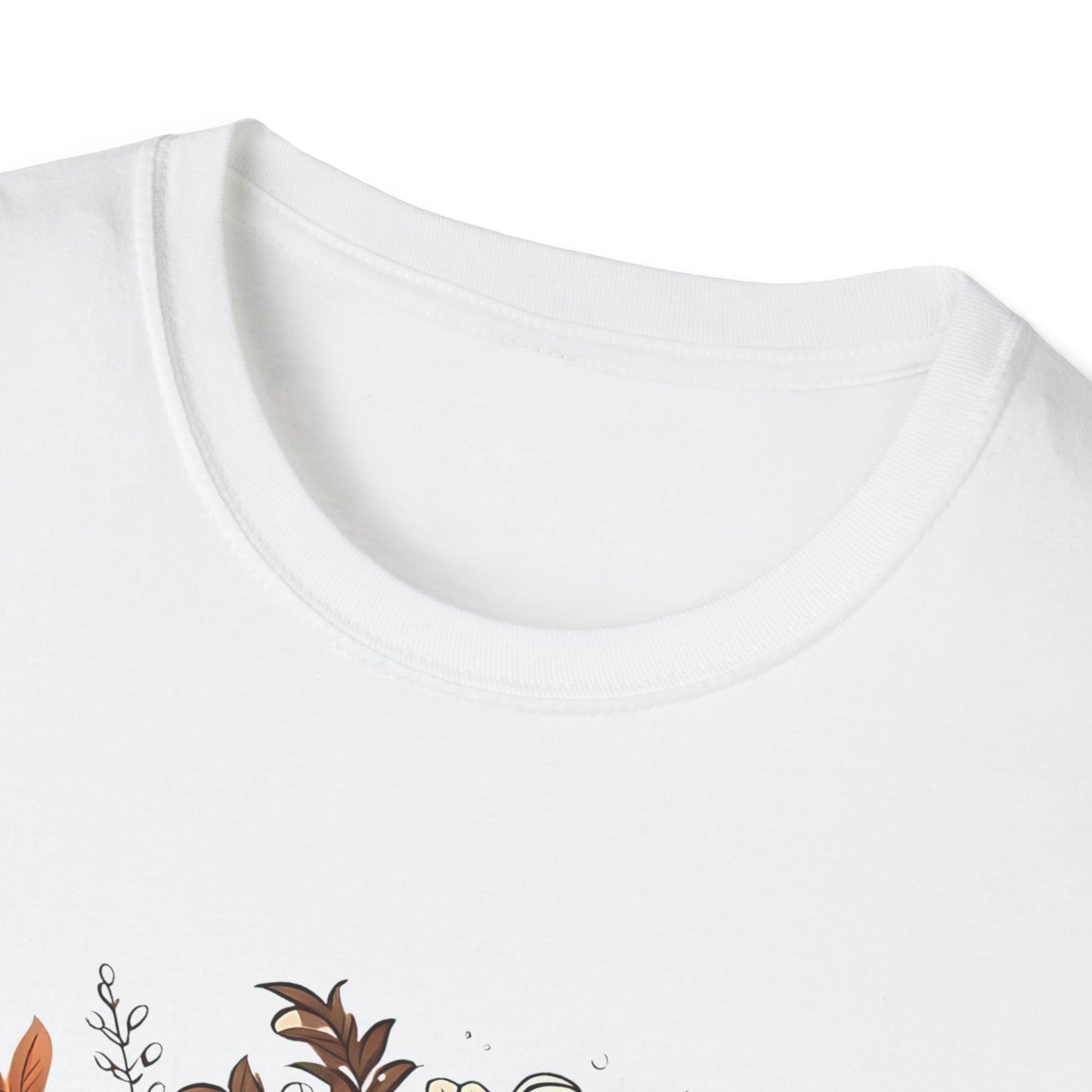 Autumn Ghost Unisex T-Shirt, Fall Apparel, Halloween Tee, Cute Pumpkin Shirt, Cozy Fall Fashion, Gift Idea for Halloween Lovers Printify T-Shirt Rhythm & Drip Apparel