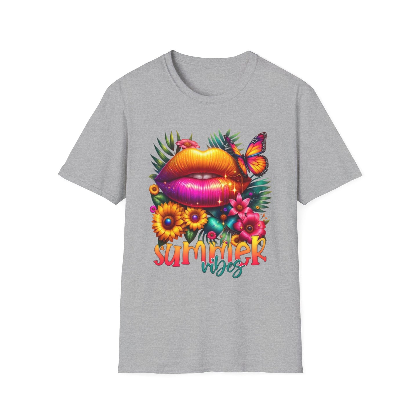 Summer- Vibrant Summer Vibes T-Shirt Sport Grey Printify T-Shirt Rhythm & Drip Apparel