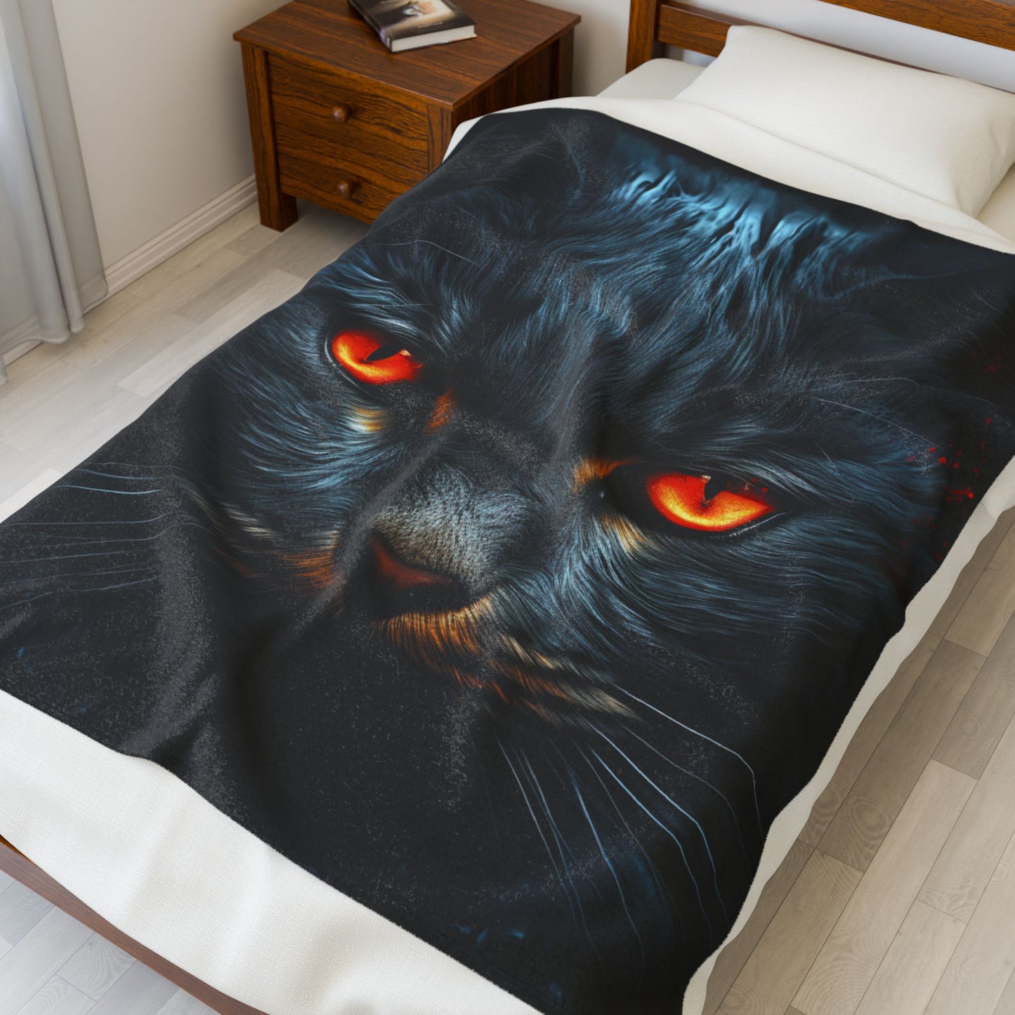Cat- Fierce Feline Velveteen Plush Blanket, Cozy Cat Lover Throw, Cat-Themed Home Decor, Unique Gift for Pet Owners, Soft Warm Blanket Rhythm & Drip All Over Prints Rhythm & Drip Apparel