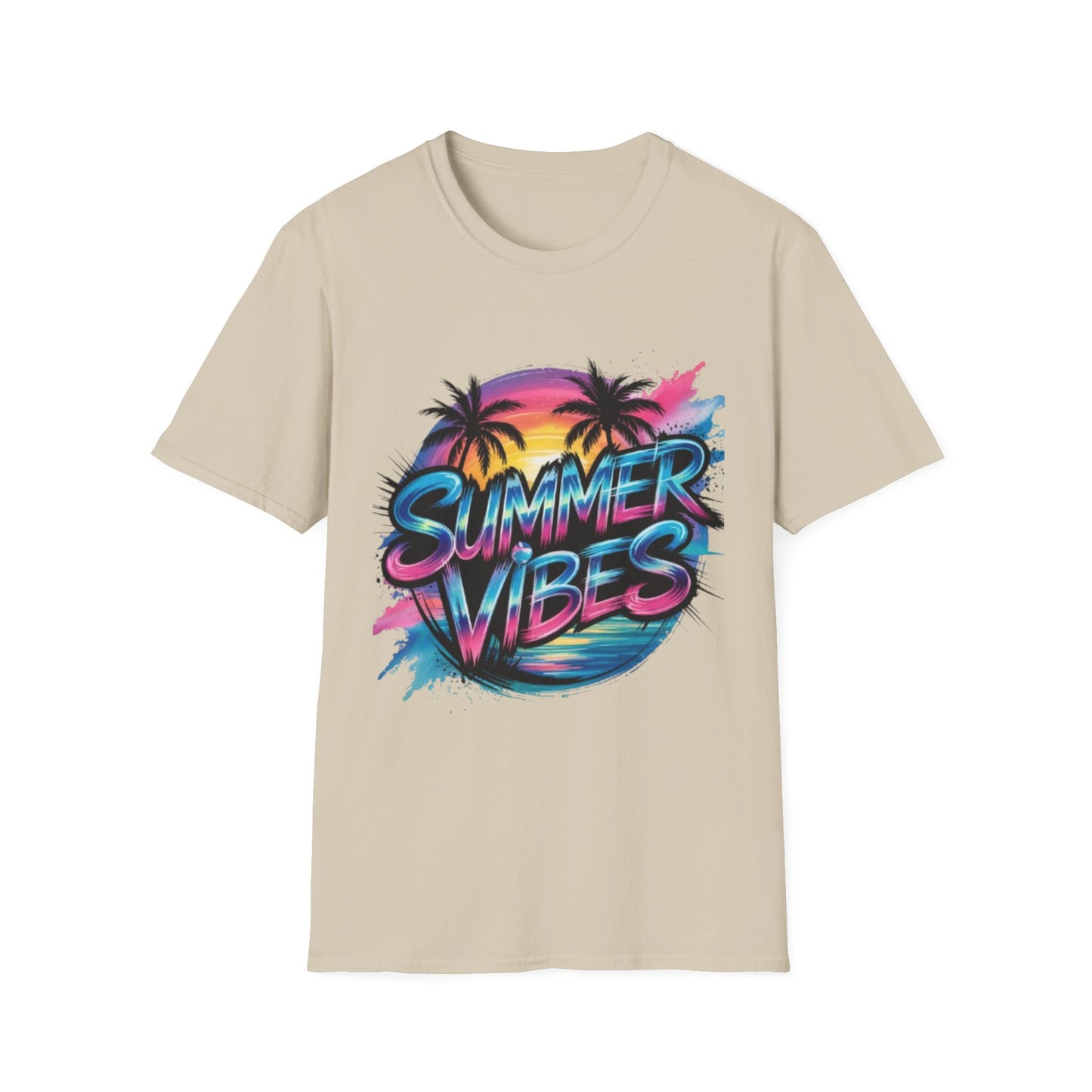 Summer- Summer Vibes T-Shirt Sand Printify T-Shirt Rhythm & Drip Apparel