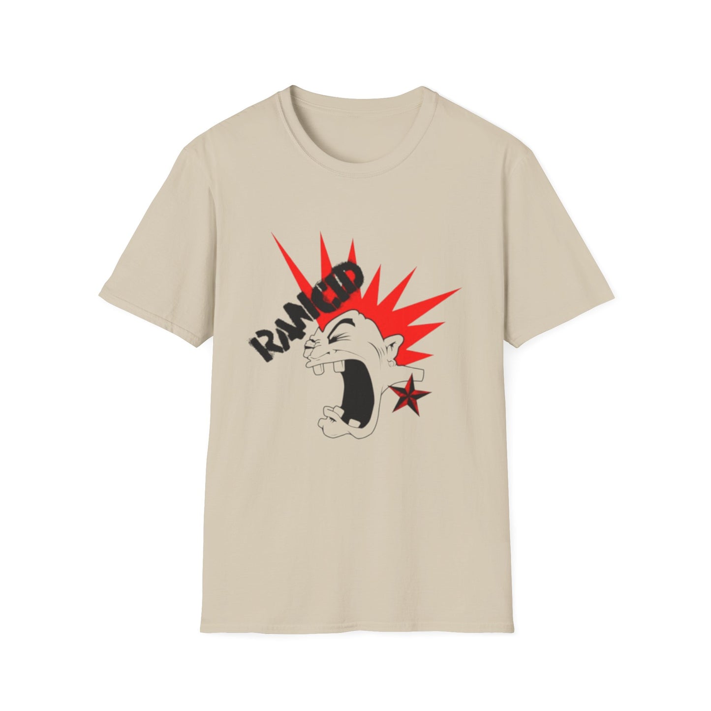 Ripped Edge Unisex Softstyle T-Shirt - Bold Graphic Tee for Punk Rock Enthusiasts