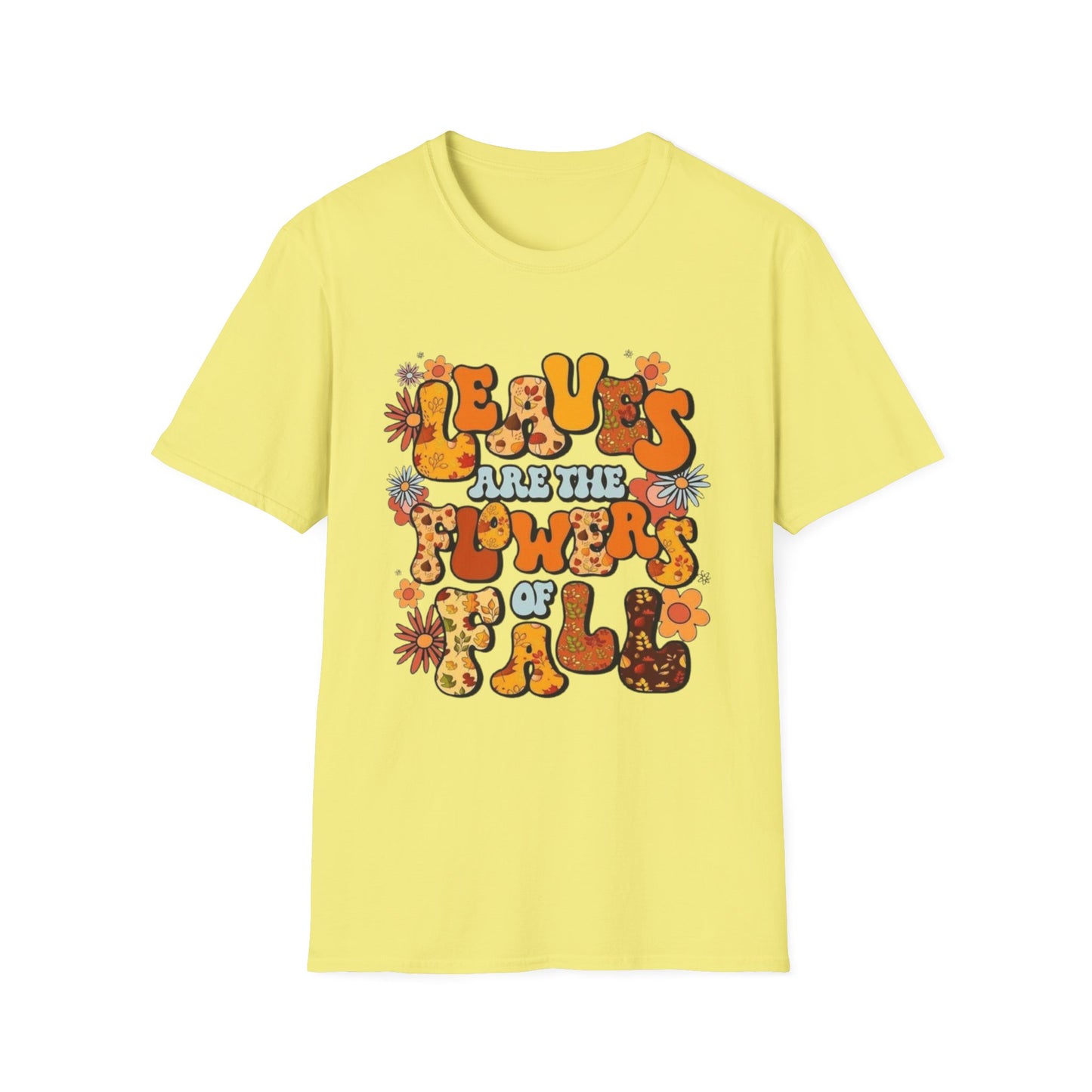 Fall- Flowers Of Fall T-Shirt Cornsilk Printify T-Shirt Rhythm & Drip Apparel