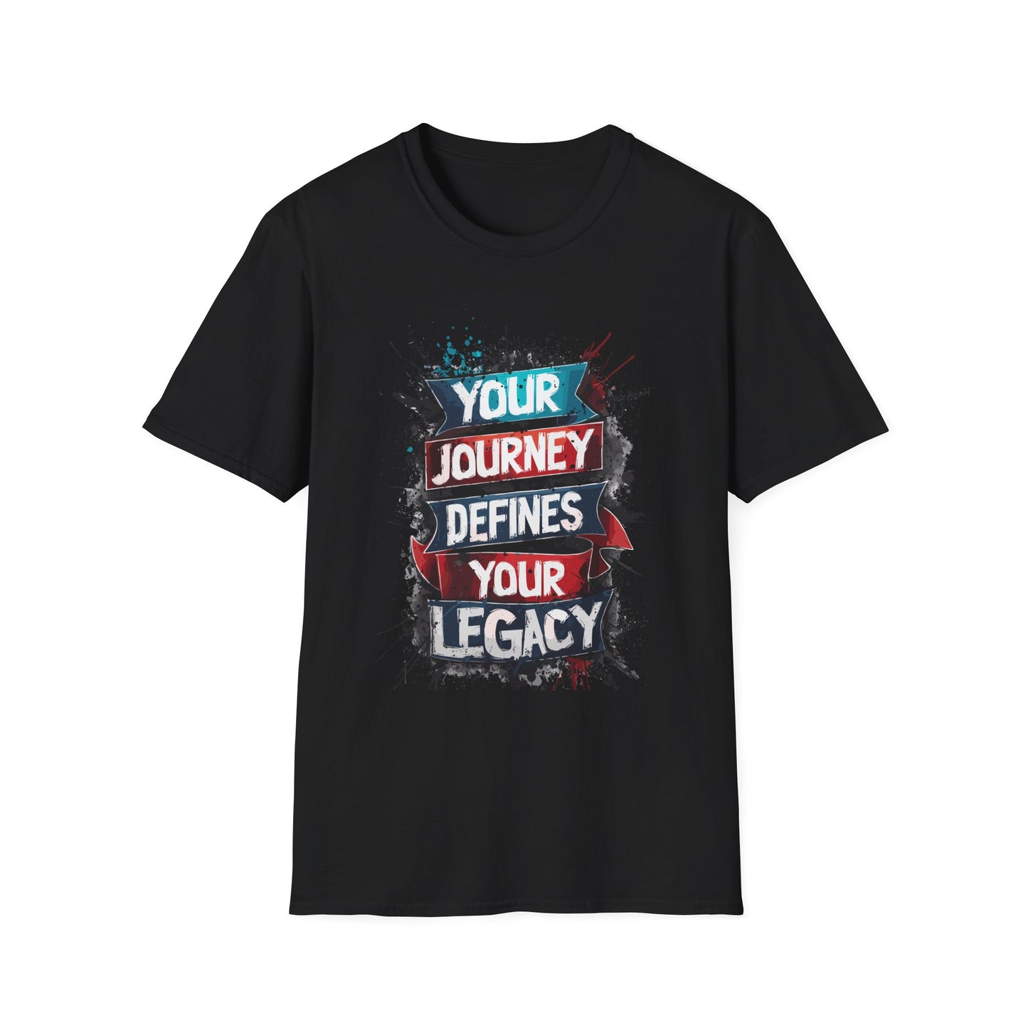 Your Journey Defines Your Legacy T-Shit Black Printify T-Shirt Rhythm & Drip Apparel
