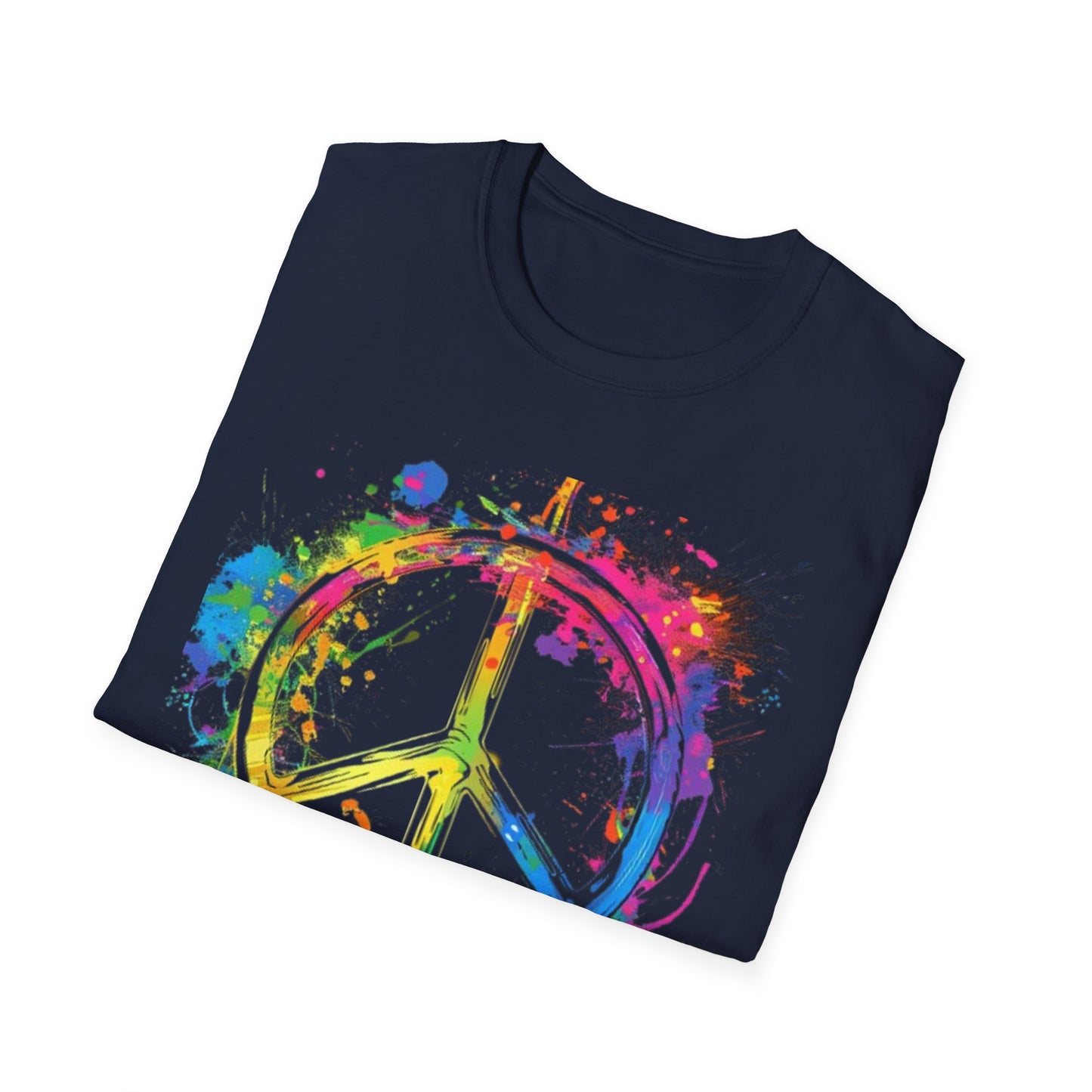 Vibrant Peace Sign T-Shirt Printify T-Shirt Rhythm & Drip Apparel
