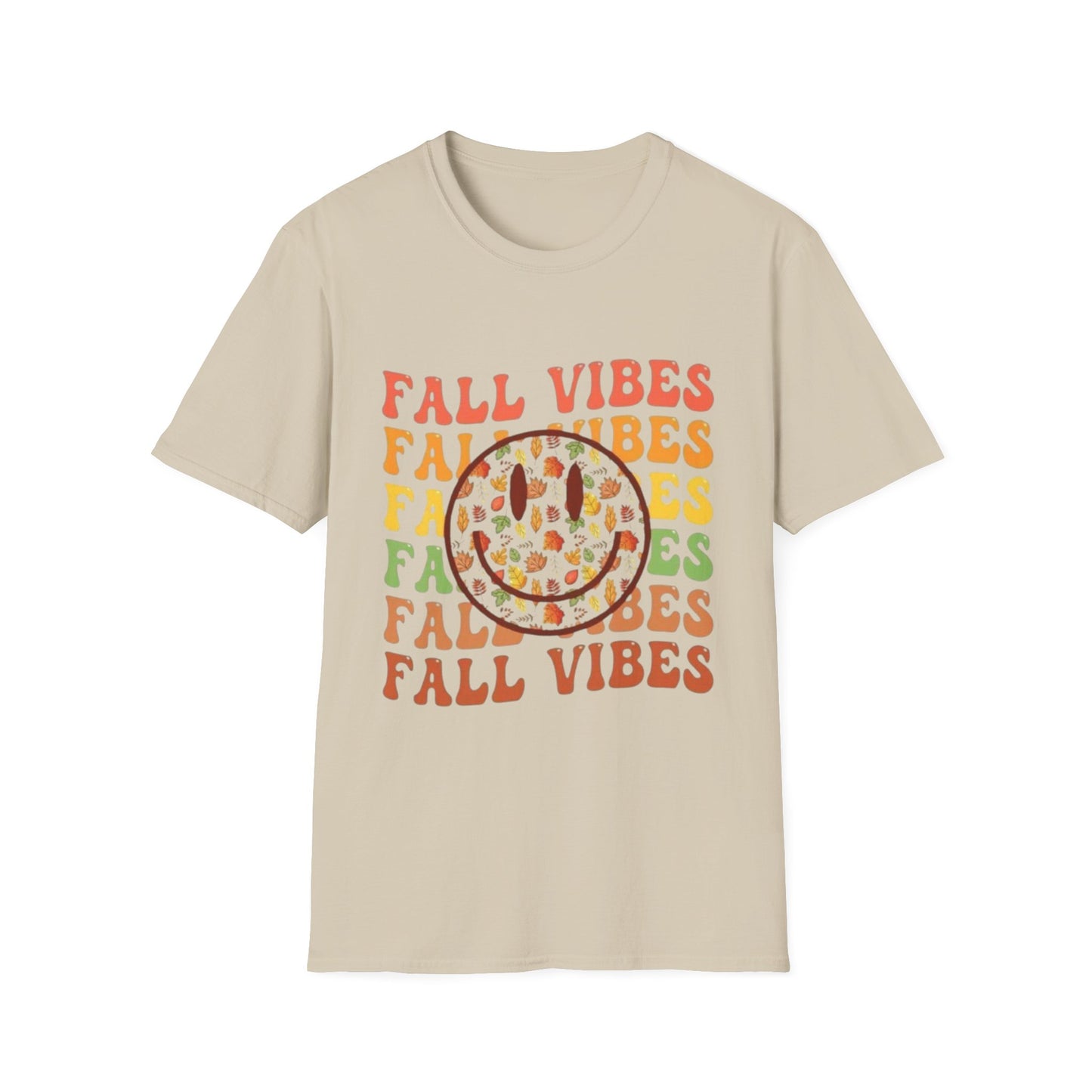Fall- Fall Vibes T-Shirt Sand Printify T-Shirt Rhythm & Drip Apparel