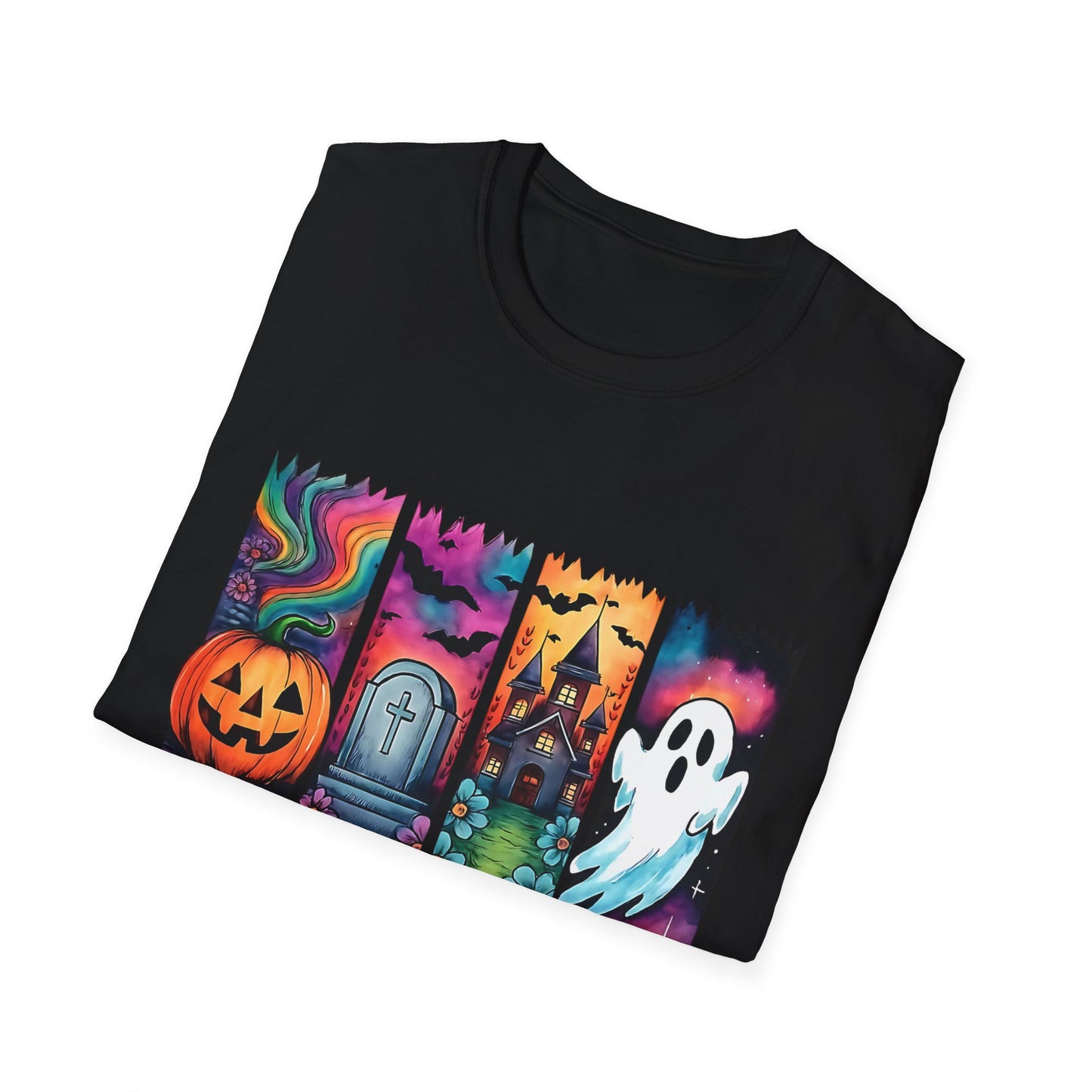 Spooky Season T-Shirt - Fun Halloween Tee for Celebrations, Fall Festivities, Costume Parties, Ghost Lovers, Pumpkin Fans Printify T-Shirt Rhythm & Drip Apparel