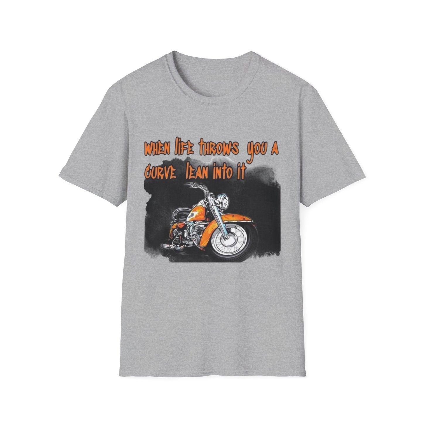 When Life Gives You A Curve Lean Into It Sport Grey Printify T-Shirt Rhythm & Drip Apparel