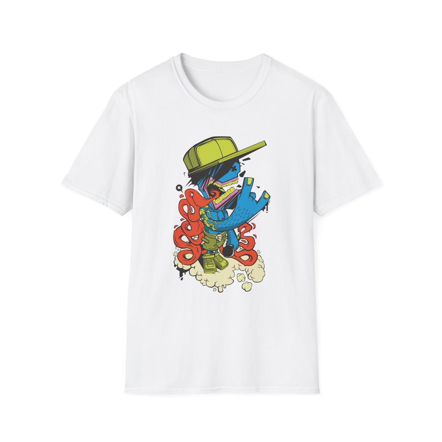 Cartoon Homie T-Shirt White Printify T-Shirt Rhythm & Drip Apparel