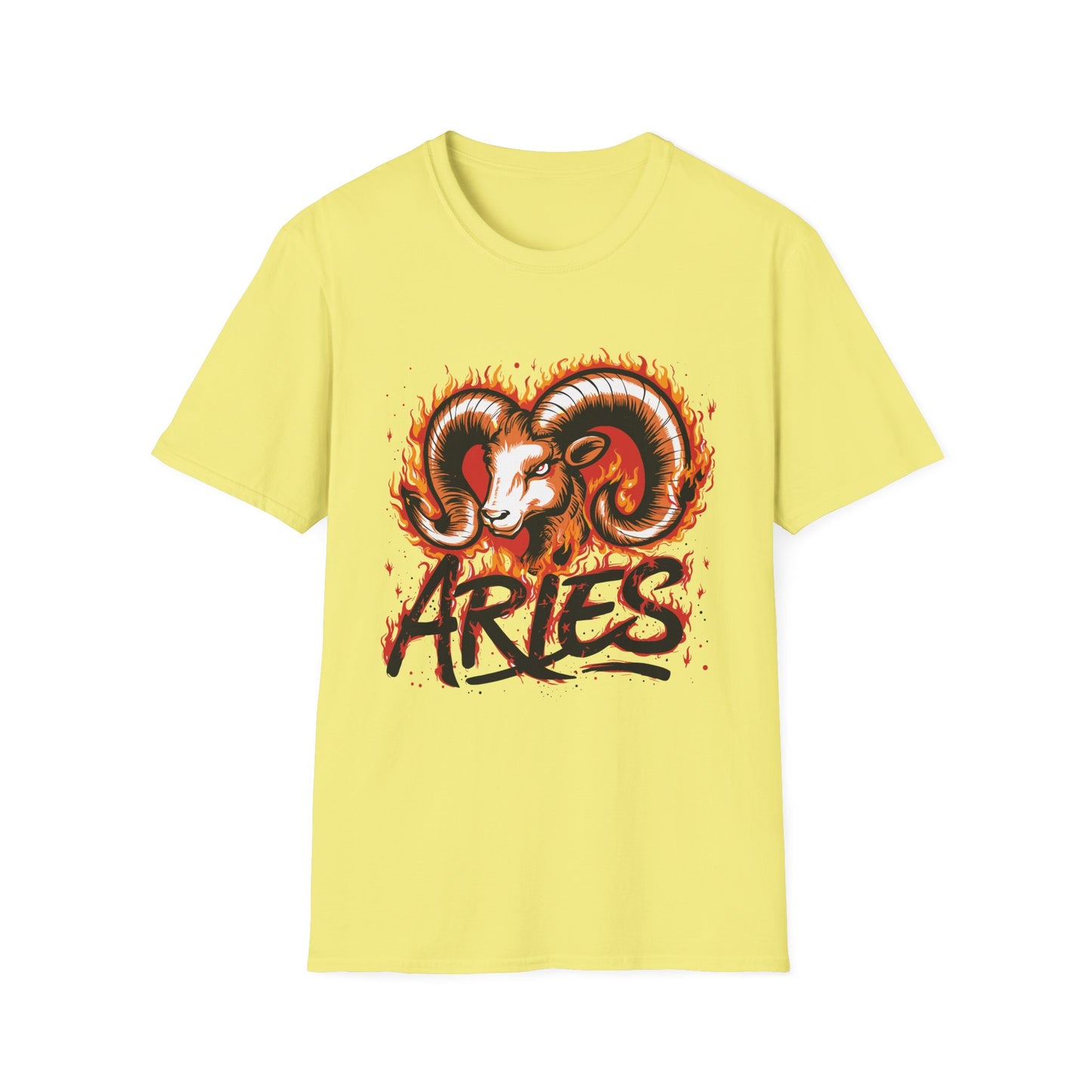 Aries Zodiac T-Shirt Cornsilk Printify T-Shirt Rhythm & Drip Apparel