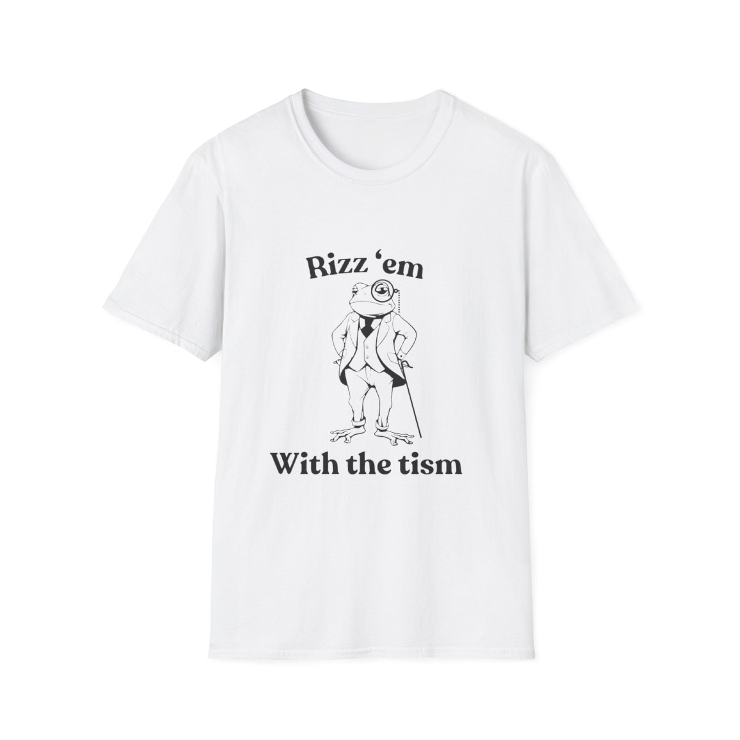 Autism Rizz 'em With the Tism T-Shirt White Printify T-Shirt Rhythm & Drip Apparel