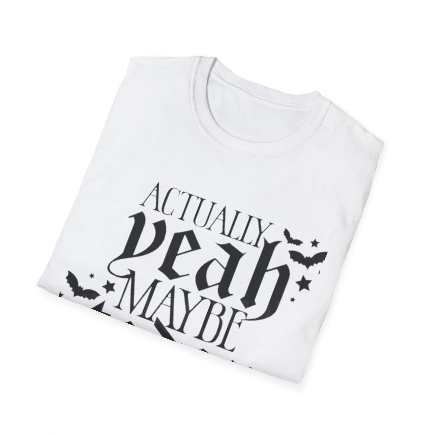 Actually Yeah Maybe Today Satan T-Shirt Printify T-Shirt Rhythm & Drip Apparel