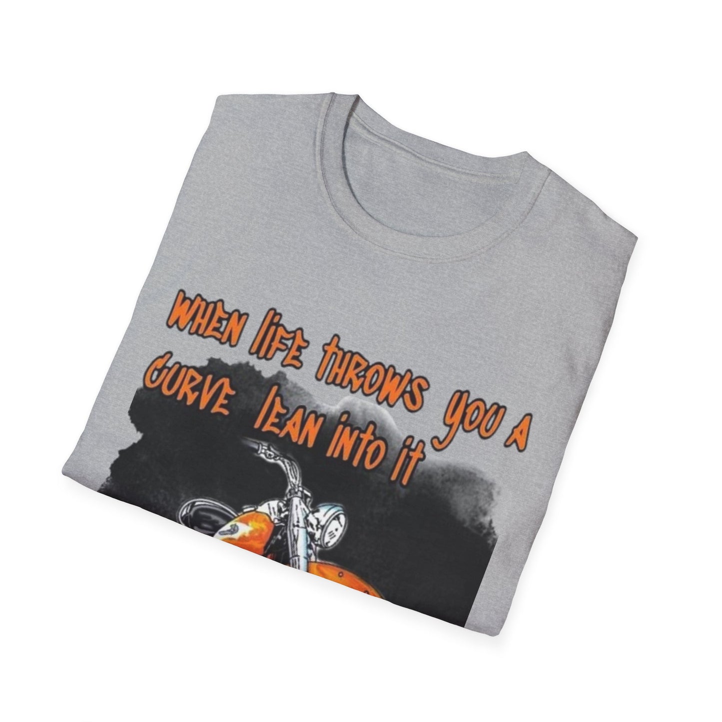When Life Gives You A Curve Lean Into It Printify T-Shirt Rhythm & Drip Apparel