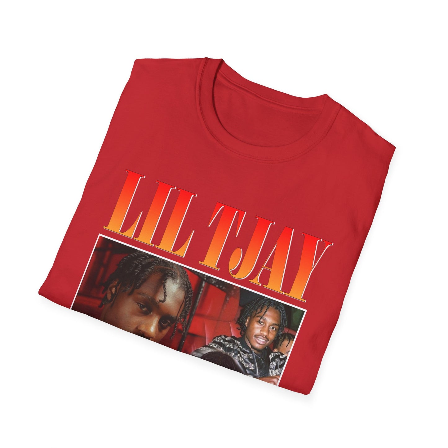 Lil Tjay Unisex Softstyle T-Shirt - Retro Graphic Tee for Music Fans - Rhythm & Drip