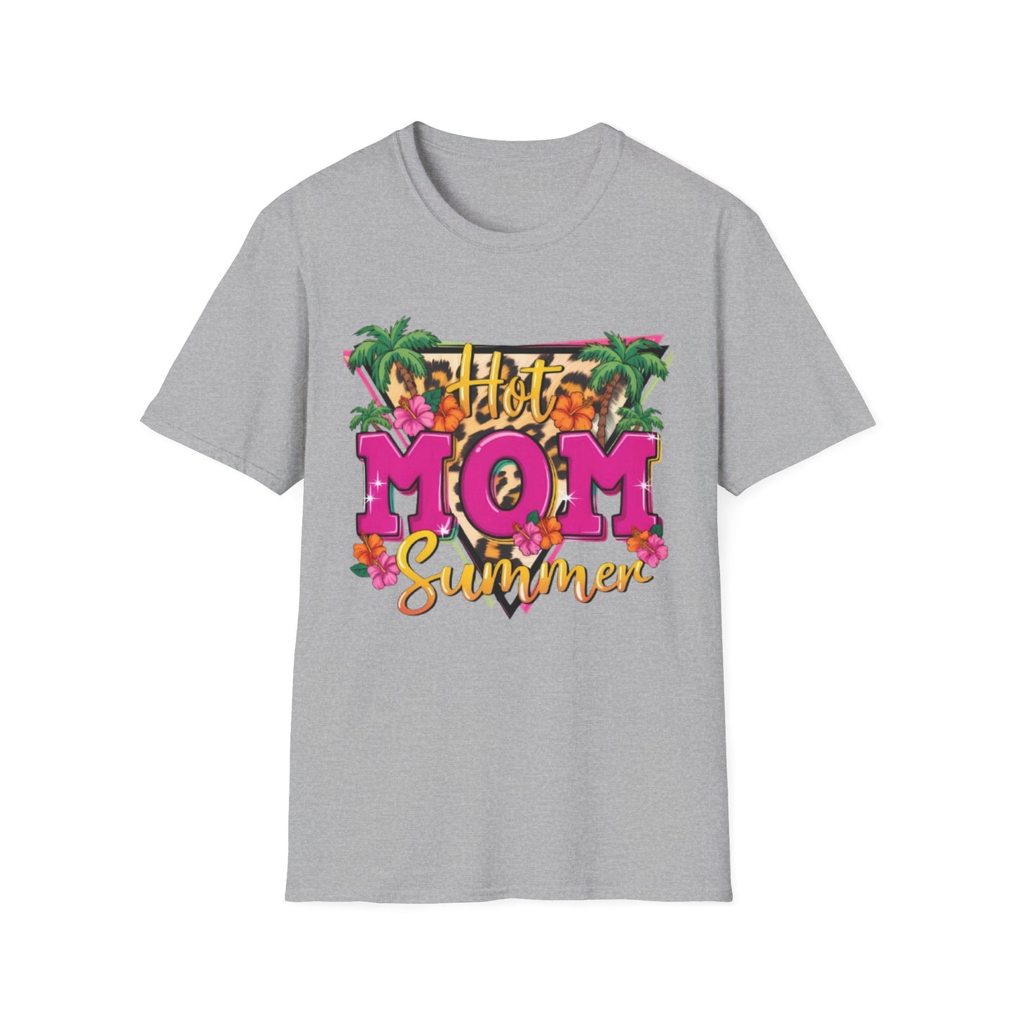 Summer- Hot Mom Summer T-Shirt Sport Grey Printify T-Shirt Rhythm & Drip Apparel