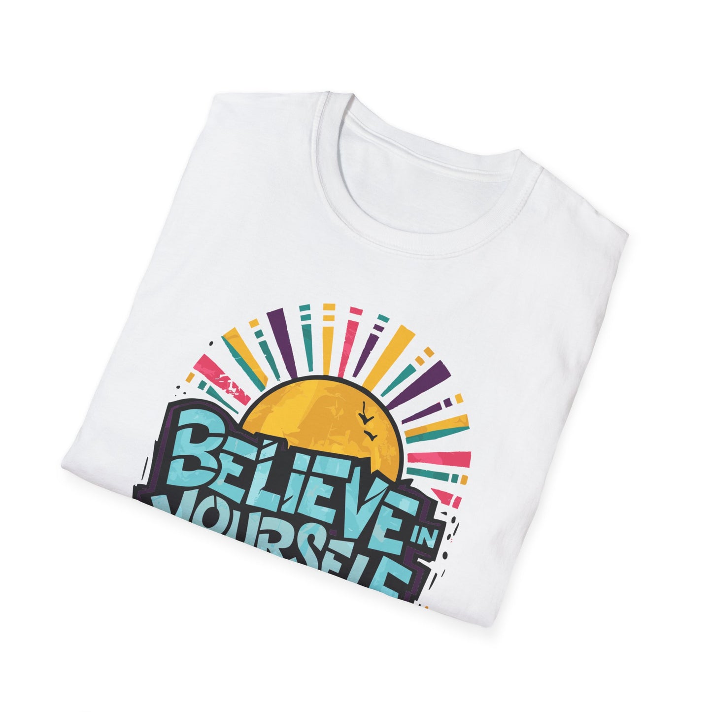 Believe in Yourself, Keep Pushing T-Shirt Printify T-Shirt Rhythm & Drip Apparel
