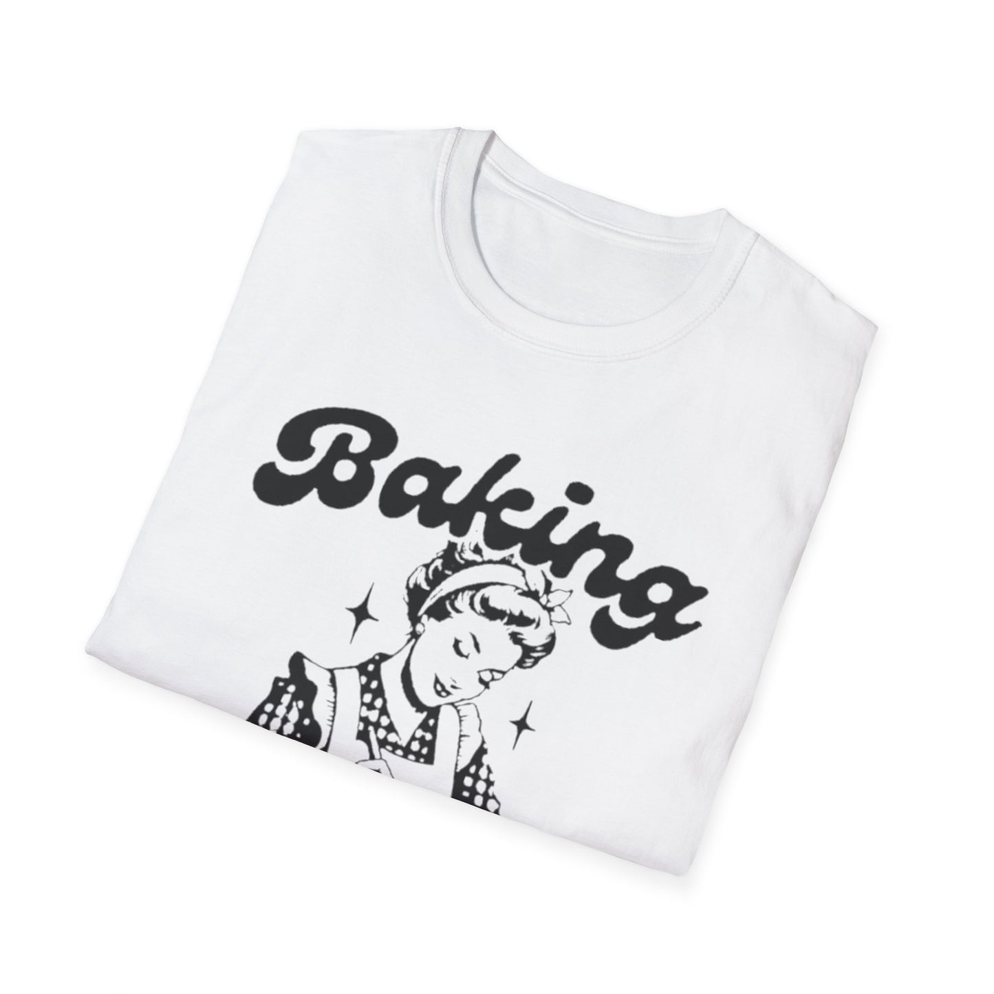 Funny Baking T-Shirt - 'Because Murder is Wrong' Unisex Softstyle Tee