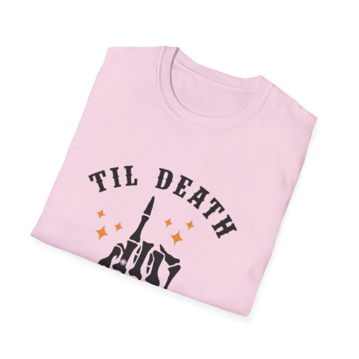 Till Death Do Us Part Unisex Softstyle T-Shirt - Fun Gothic Graphic Tee