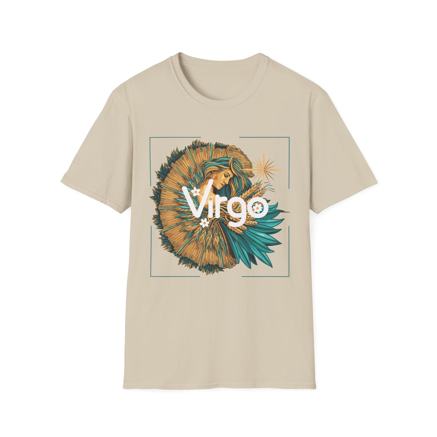 Virgo Zodiac T-Shirt Sand Printify T-Shirt Rhythm & Drip Apparel