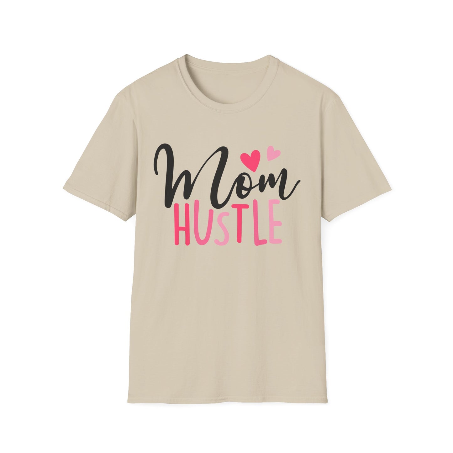 Mom Hustle Unisex Softstyle T-Shirt - Perfect Gift for Mompreneurs