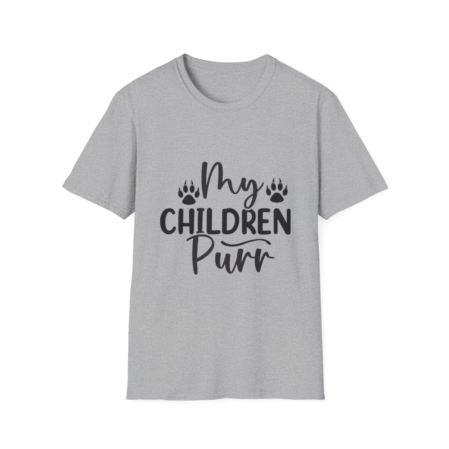 My Children Purr T-Shirt Sport Grey Printify T-Shirt Rhythm & Drip Apparel