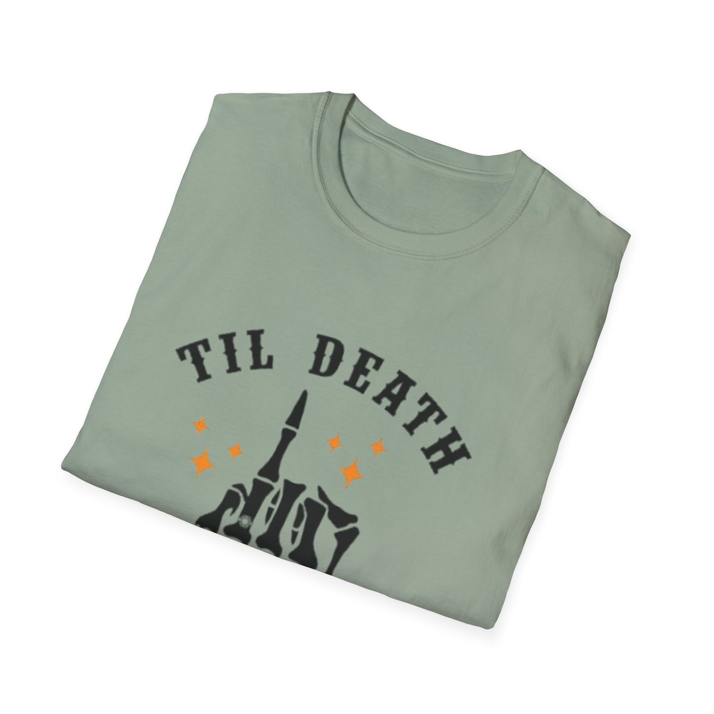 Till Death Do Us Part Unisex Softstyle T-Shirt - Fun Gothic Graphic Tee
