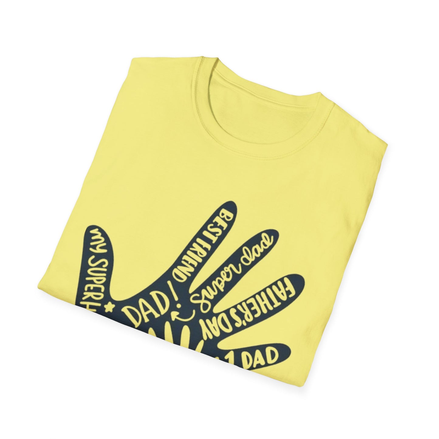 Best Dad Handprint T-Shirt Printify T-Shirt Rhythm & Drip Apparel