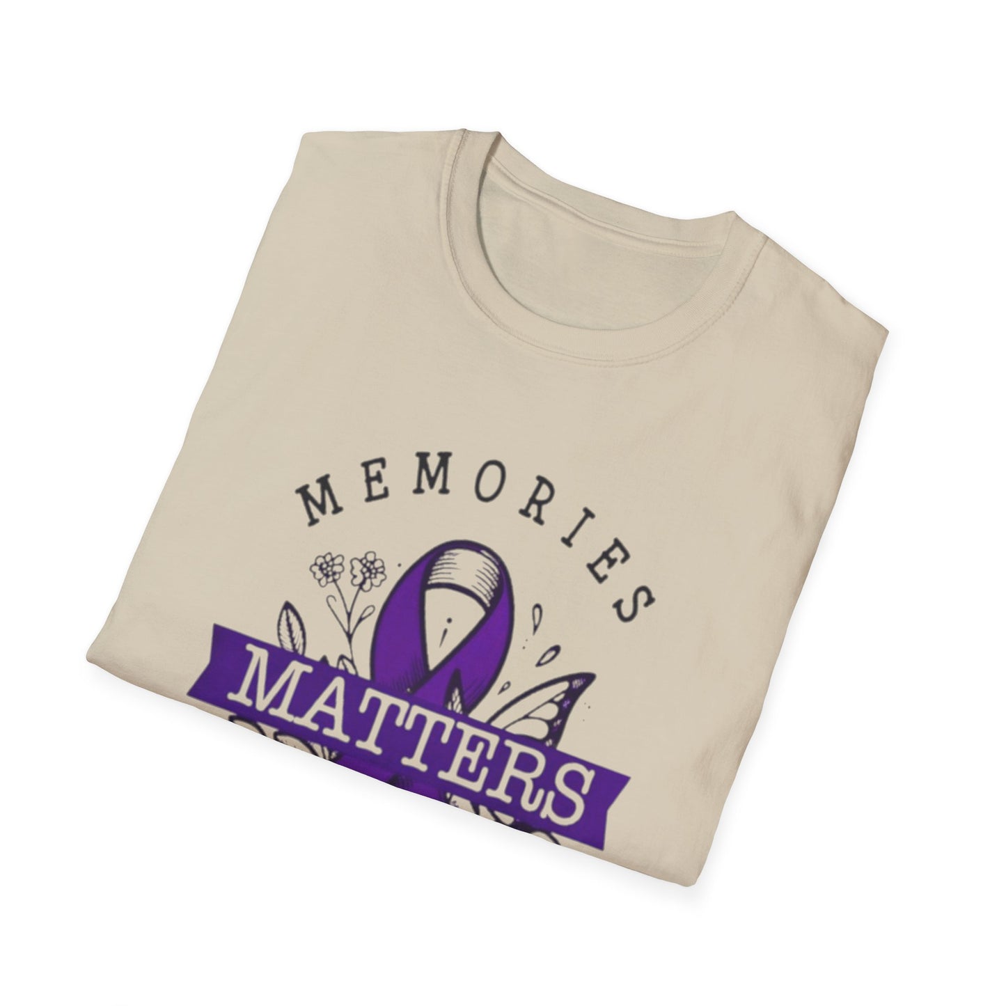 Alzheimer Awareness- Memories Matter Unisex T-Shirt Printify T-Shirt Rhythm & Drip Apparel