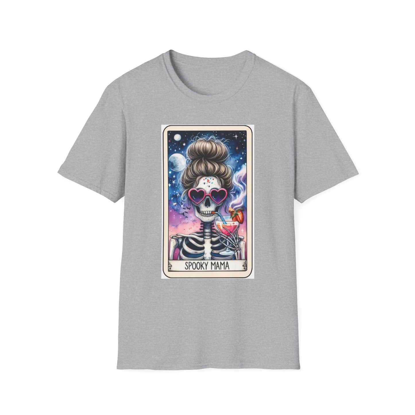 Spooky Mama- Tarot T-Shirt Sport Grey Printify T-Shirt Rhythm & Drip Apparel